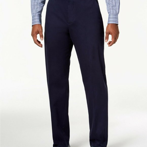 MagnaClick Men's Classic-Fit Flat Front Pants - Picture 3 of 9